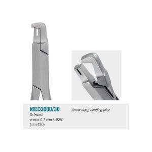 Medesy Orthodontic Wire Bending Pliers Schwarz No. 30 130mm