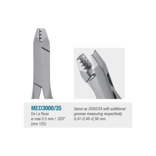 Medesy Orthodontic Wire Bending Pliers De La Rosa No. 35 125mm