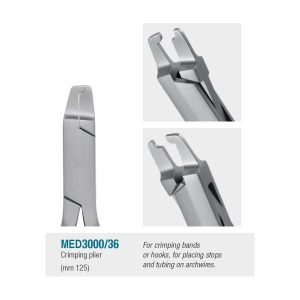 Medesy Orthodontic Wire Bending Pliers Crimping No. 36 125mm