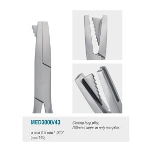 Medesy Orthodontic Wire Bending Pliers No. 43 140mm