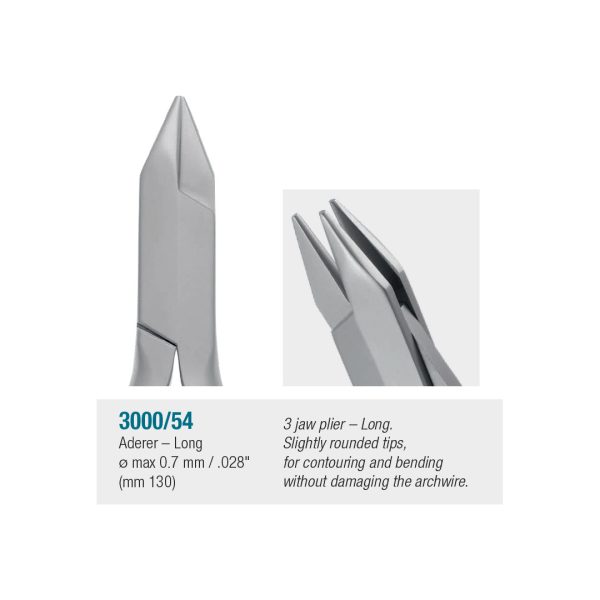 Medesy Orthodontic Wire Bending Pliers Aderer Long No. 54 130mm