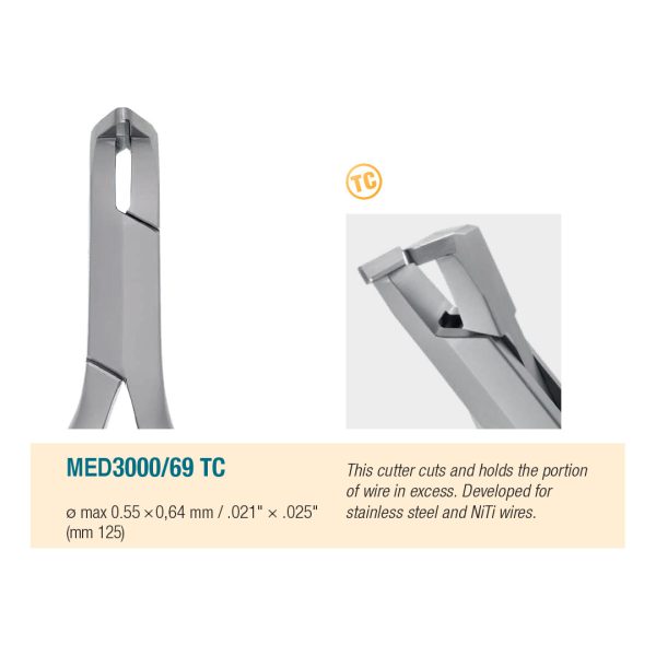 Medesy Orthodontic Distal End Cutters No. 69 TC Wire Tungsten Carbide 125mm