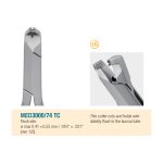 Medesy Orthodontic Distal End Cutters Flush Slim No. 74 TC Tungsten Carbide 125mm