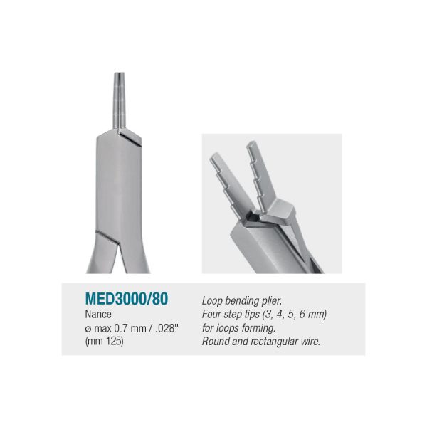 Medesy Orthodontic Wire Bending Pliers Nance No. 80 125mm