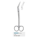 Medesy Scissors Locklin Angled with Saw Edge 160mm