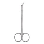 Medesy Scissors Locklin Angled with Saw Edge 120mm