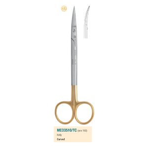 Medesy Scissors Kelly Curved Tungsten Carbide 160mm