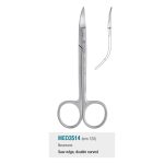 Medesy Scissors Neumann Double Curved with Saw Edge 120mm