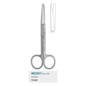 Medesy Scissors Standard Straight Sharp/Blunt 130mm