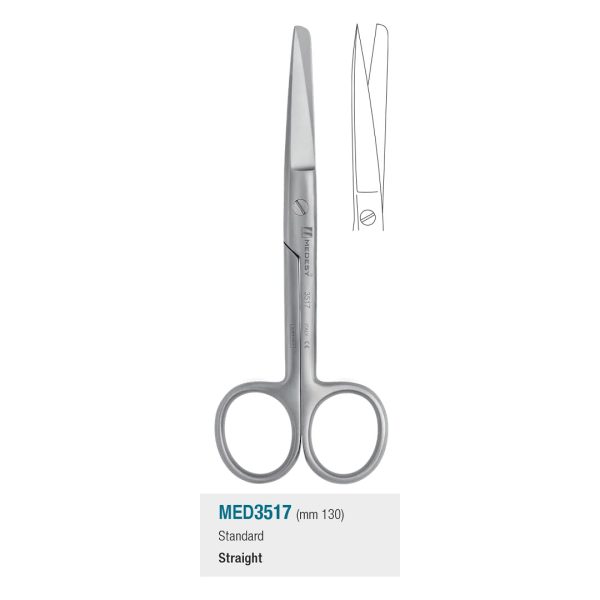 Medesy Scissors Standard Straight Sharp/Blunt 130mm