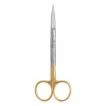 Medesy Scissors Goldman-Fox Straight with Saw Edge Tungsten Carbide 130mm