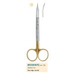 Medesy Scissors Goldman-Fox Curved with Saw Edge Tungsten Carbide 130mm