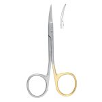 Medesy Scissors Iris Curved Superior Cut with Open Rings 115mm