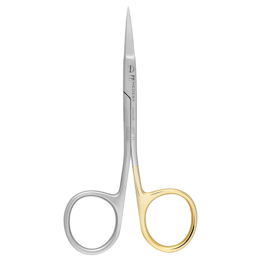 Medesy Scissors Iris Straight Superior Cut with Open Rings 115mm Medesy Scissors Iris Straight Superior Cut with Open Rings 115mm