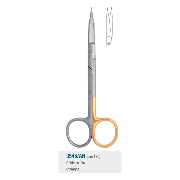 Medesy Scissors Goldman-Fox Straight Superior Cut 130mm