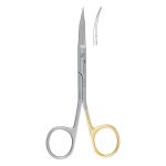 Medesy Scissors Goldman-Fox Curved Superior Cut with Open Rings 130mm