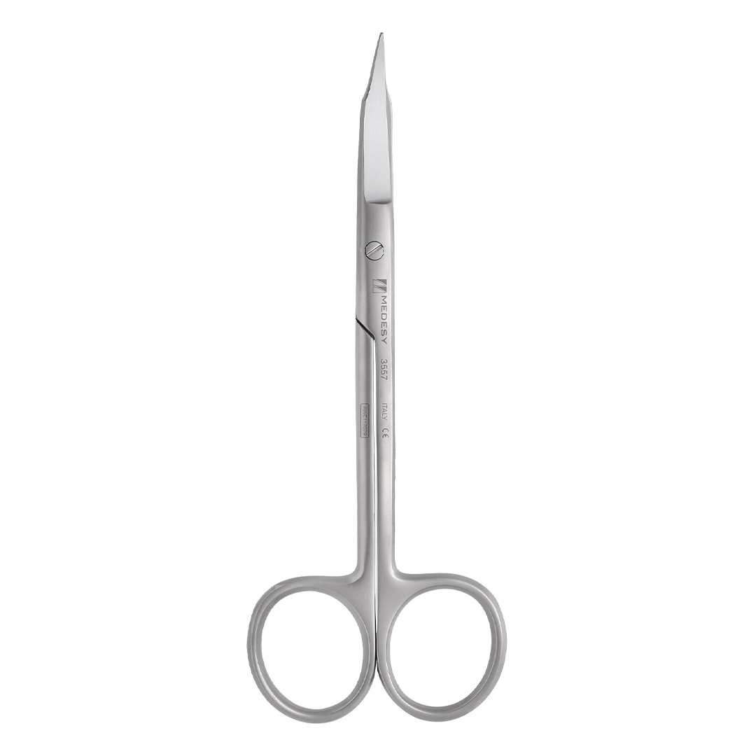 Medesy Scissors Goldman-Fox Double Curved with Saw Edge 130mm Medesy Scissors Goldman-Fox Double Curved with Saw Edge 130mm