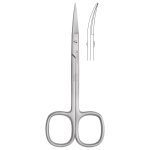 Medesy Scissors Surgical Curved with Pointed Tips 120mm