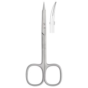 Medesy Scissors Surgical Curved with Arrow Tips 115mm