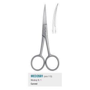 Medesy Scissors No. 1 Curved 115mm