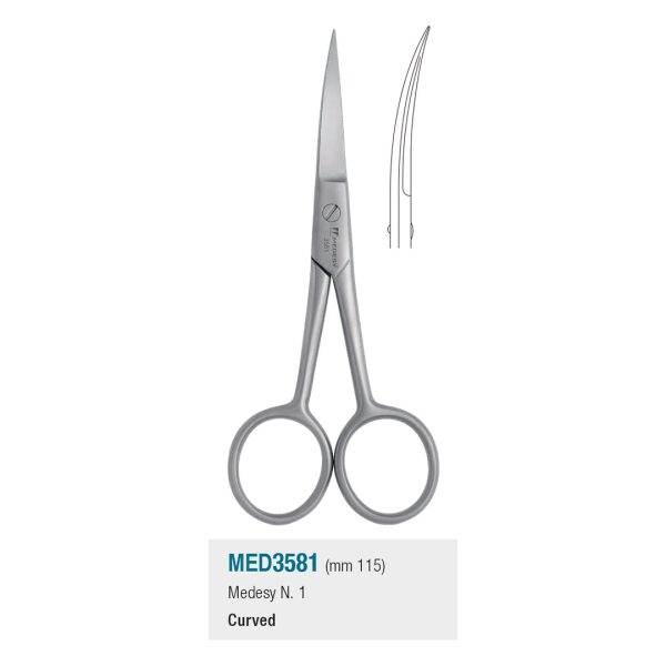 Medesy Scissors No. 1 Curved 115mm