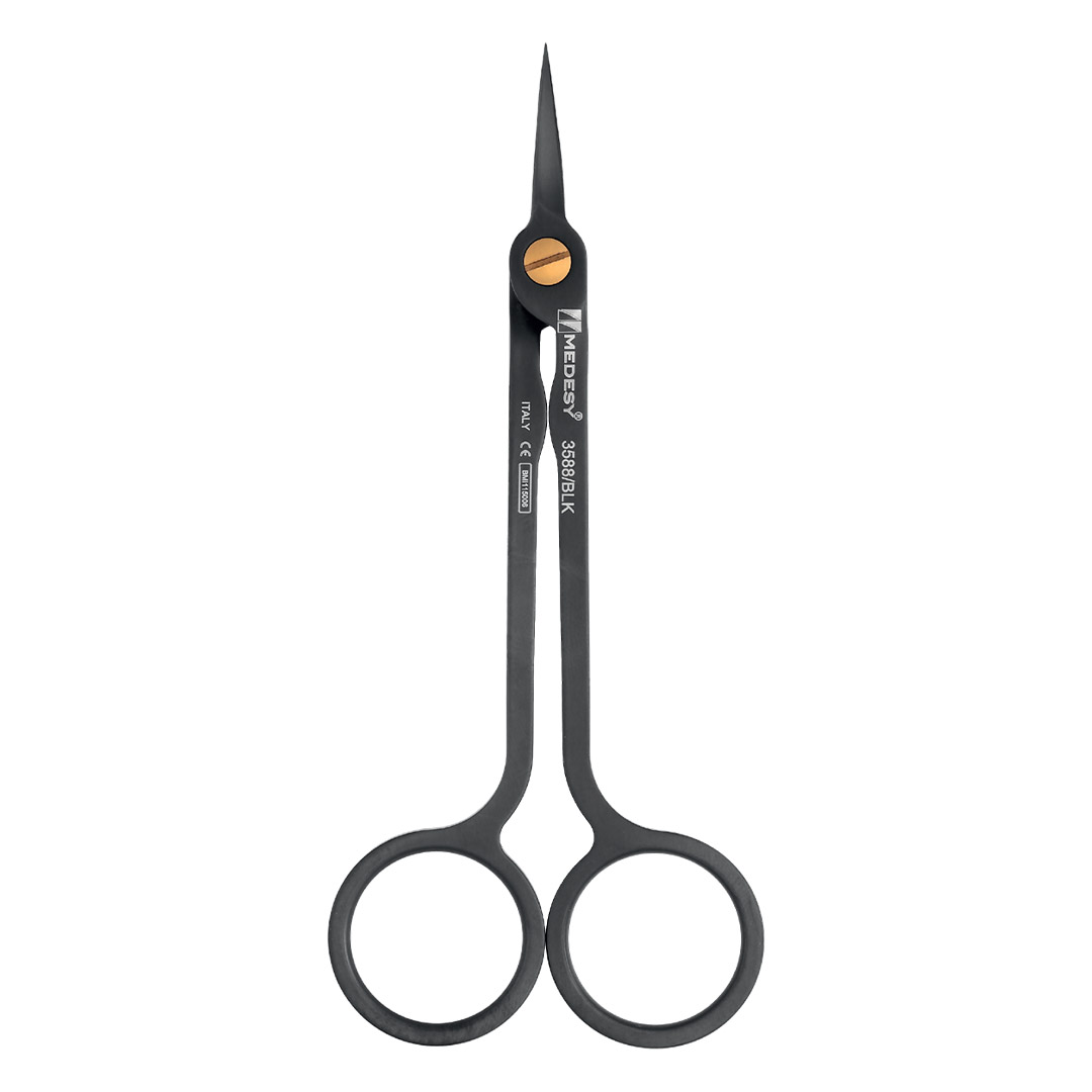 Medesy Scissors Hi-Tech Curved Black 130mm Nerissimo Line Medesy Scissors Hi-Tech Curved Black 130mm Nerissimo Line