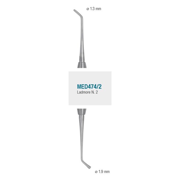Medesy Burnisher Ladmore No. 2 1.3mm/1.9mm