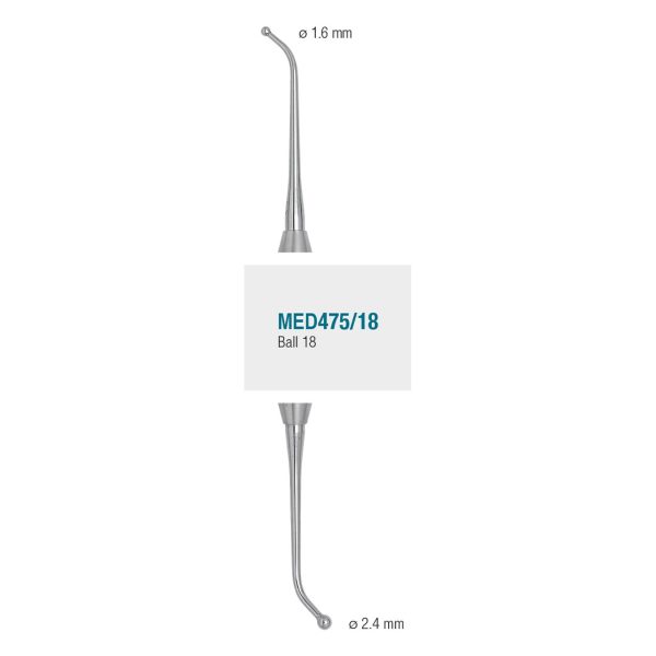 Medesy Burnisher No. 18 1.6mm/2.4mm