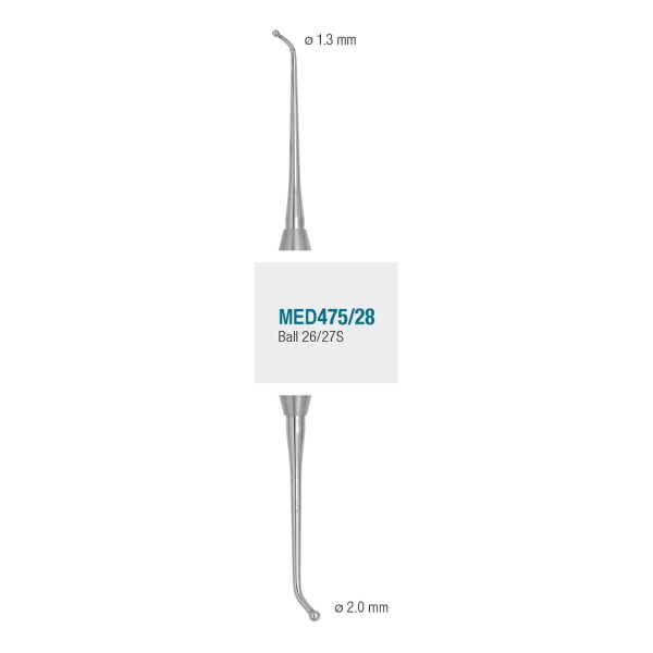 Medesy Burnisher No. 26-27S 1.3mm/2.0mm