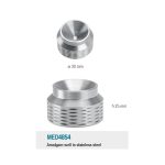 Medesy Amalgam Mixing Well Stainless Steel 30mm Dia. 25mm (H)