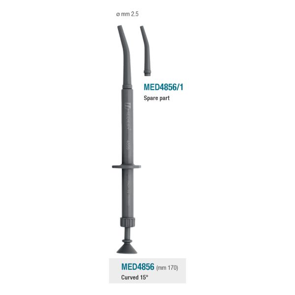 Medesy Amalgam Carrier Plastic Curved 15° 2.5mm Dia. 170mm Autoclavable