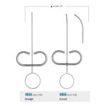Medesy Amalgam Carrier Endo Gun for Retrograds Curved 1.2mm Dia. 130mm