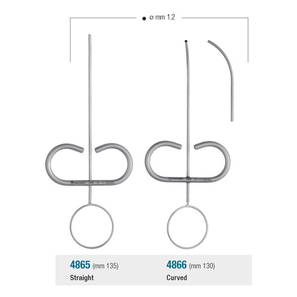 Medesy Amalgam Carrier Endo Gun for Retrograds Curved 1.2mm Dia. 130mm