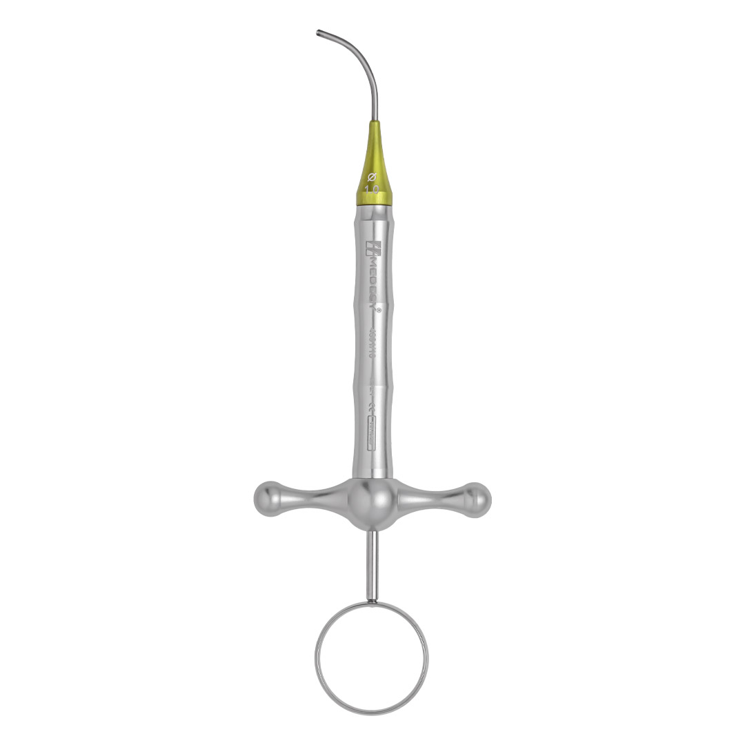 Medesy MTA Applicator Curved 1.0mm Int. Dia. Yellow 150mm Medesy MTA Applicator Curved 1.0mm Int. Dia. Yellow 150mm