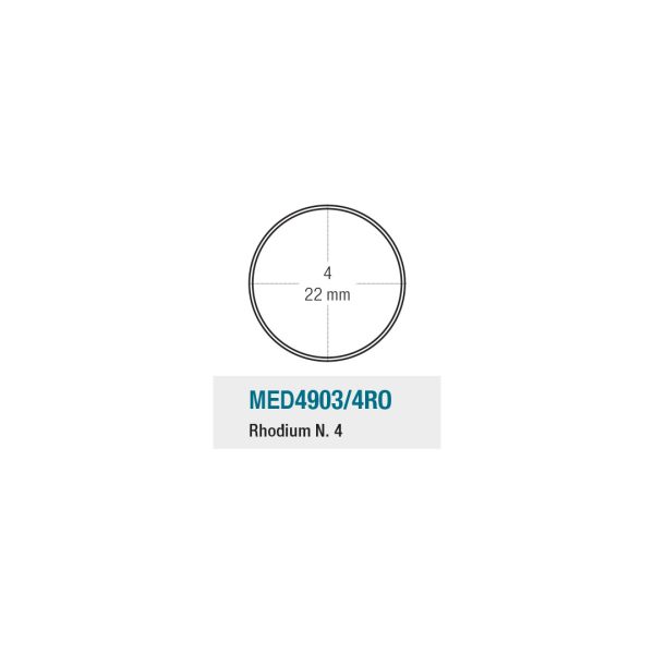 Medesy Mirrors Front Surface Rhodium Coated No. 4 22mm Dia. (12)
