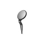Medesy Mirrors Double Sided Rhodium Coated No. 4 22mm Dia. (6) Nerissimo Line