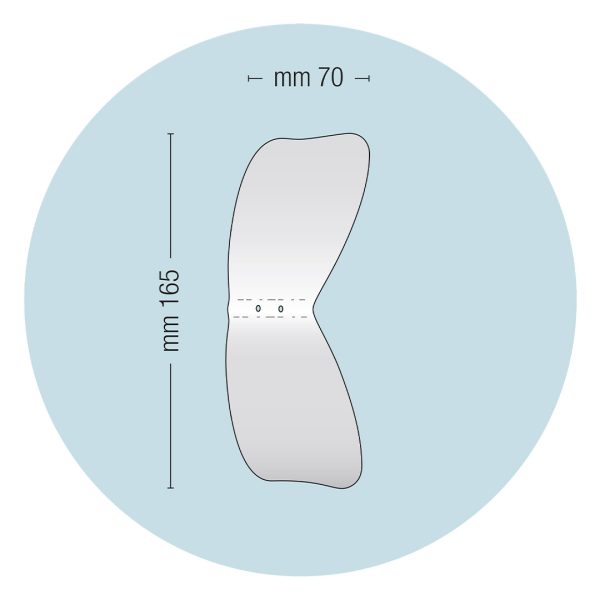 Medesy Photographic Mirror Occlusal No. 10 70mm x 165mm (WxL)