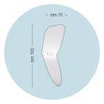 Medesy Photographic Mirror Occlusal & Buccal No. 12 70mm x 165mm (WxL)