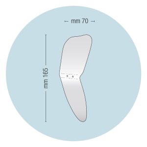 Medesy Photographic Mirror Occlusal & Buccal No. 12 70mm x 165mm (WxL)