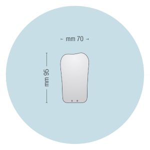 Medesy Photographic Mirror Palatal No. 17 70mm x 95mm (WxL)