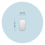 Medesy Photographic Mirror Palatal Small No. 18 55mm x 75mm (WxL)