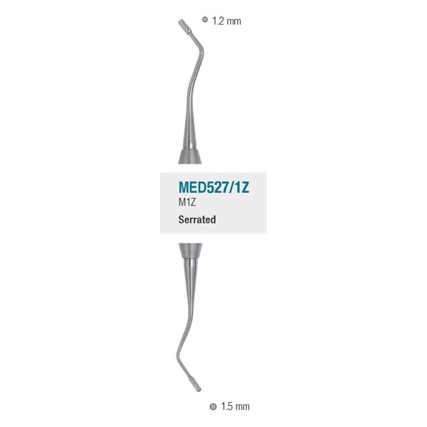 Medesy Plugger No. M1Z 1.2mm/1.5mm Serrated