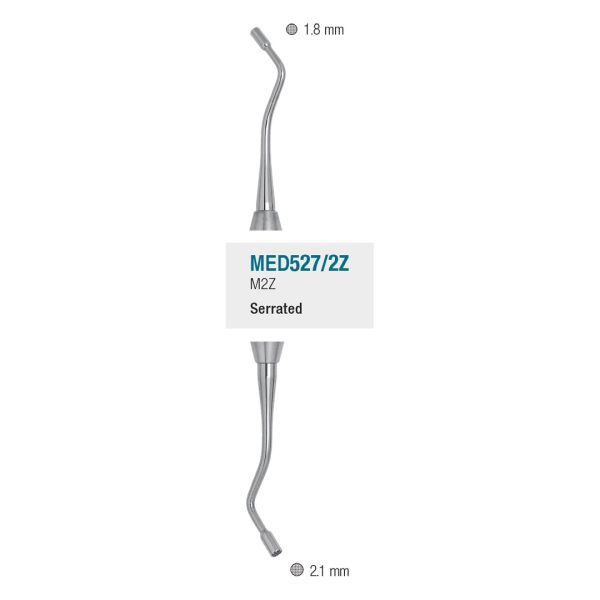 Medesy Plugger No. M2Z 1.8mm/2.1mm Serrated