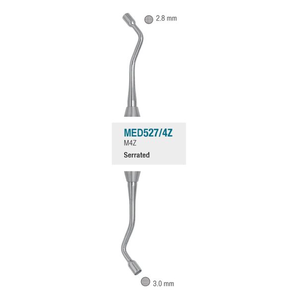 Medesy Plugger No. M4Z 2.8mm/3.0mm Serrated