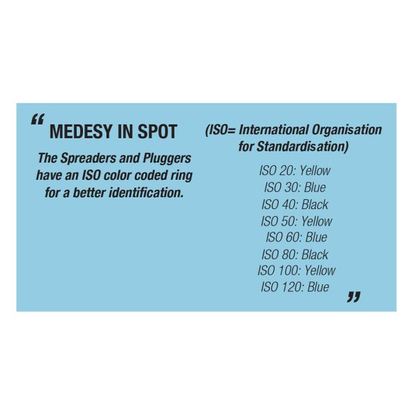 Medesy Endodontic Plugger ISO No. 120 1.2mm Dia. Blue