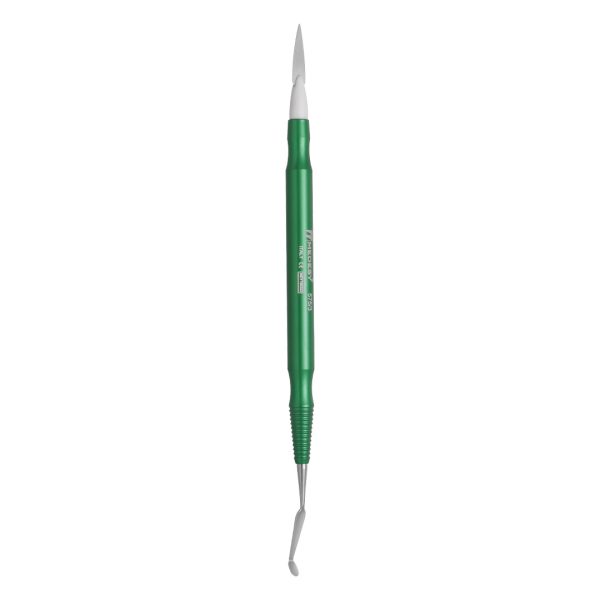Medesy Ceramic Sculpting Instrument Greenstein No. 3 with Aluminium Handle Green