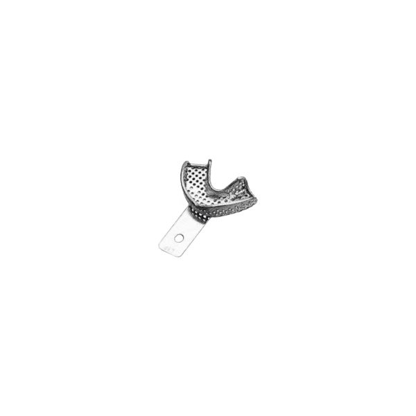 Medesy Impression Tray Stainless Steel Regular Perforated Rim Lock Anterior Lower Medesy Impression Tray Stainless Steel Regular Perforated Rim Lock Anterior Lower