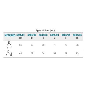 Medesy Impression Tray Stainless Steel Anatomic Solid Rim Lock Extra Small Upper