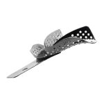Medesy Impression Tray Stainless Steel Edentulous Perforated Rimless Medium Lower