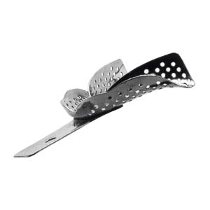 Medesy Impression Tray Stainless Steel Edentulous Perforated Rimless Medium Lower